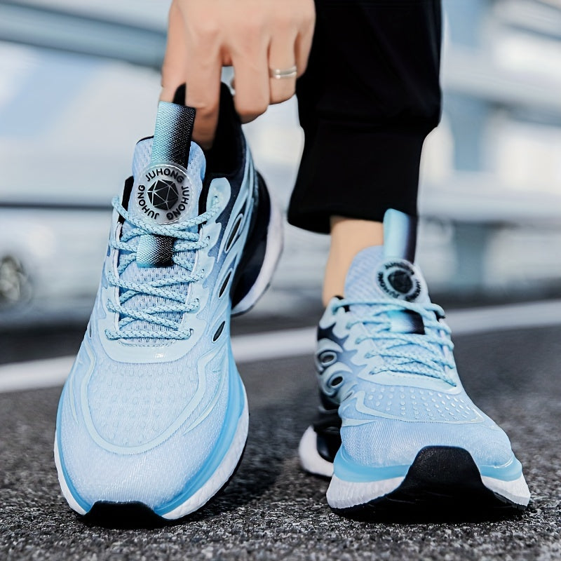 Men's Knit Running Shoes Lace Up Soft Sole Sneakers