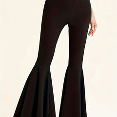 Women's Bootcut Yoga Pants Flared Leggings Solid Wide Leg Sports Activewear