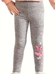 4 Pack Girls Pink Butterfly Ankle Pants Casual Active Legging Pants
