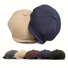 Retro Octagonal Cap Casual Cap for Men