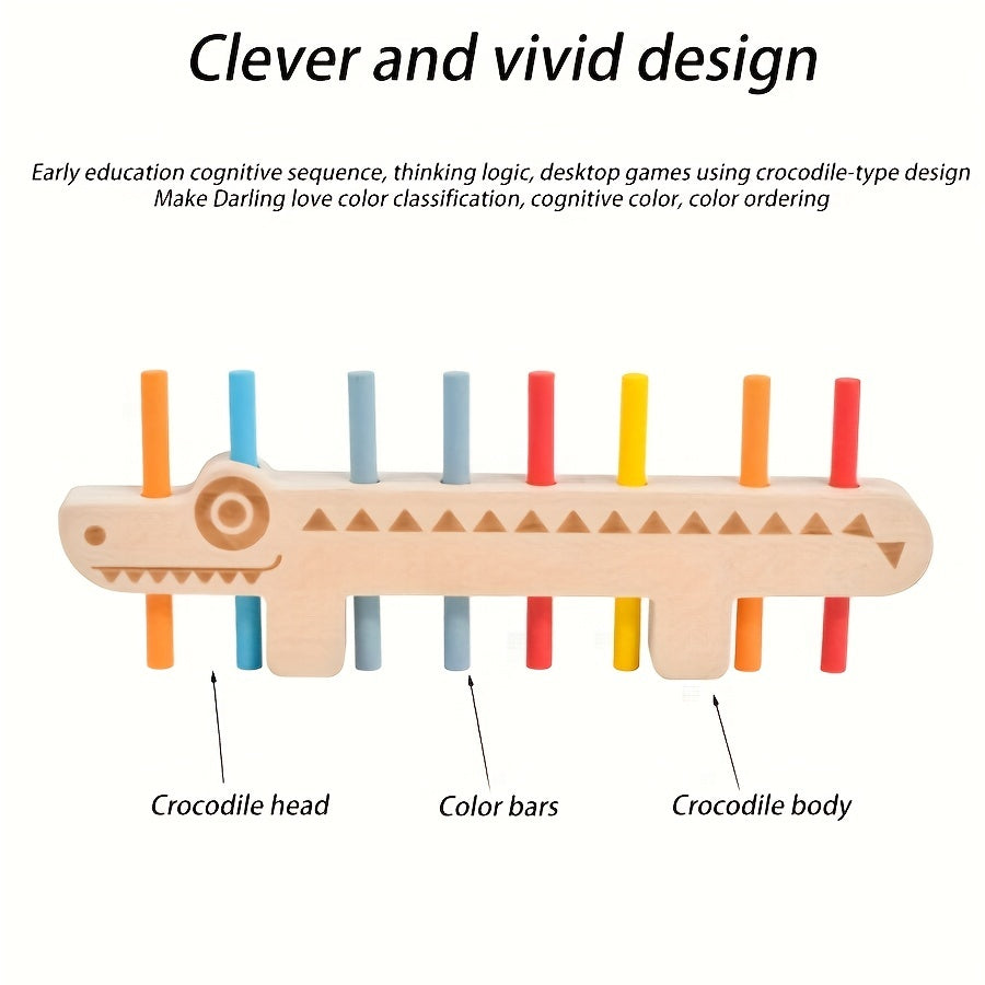 Crocodile & Fish Bone Matching Puzzle Toy