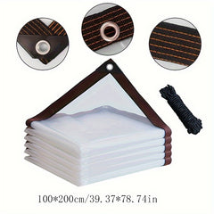 Transparent Waterproof Tarpaulin Cover Film for Garden Balcony Terrace Canopy