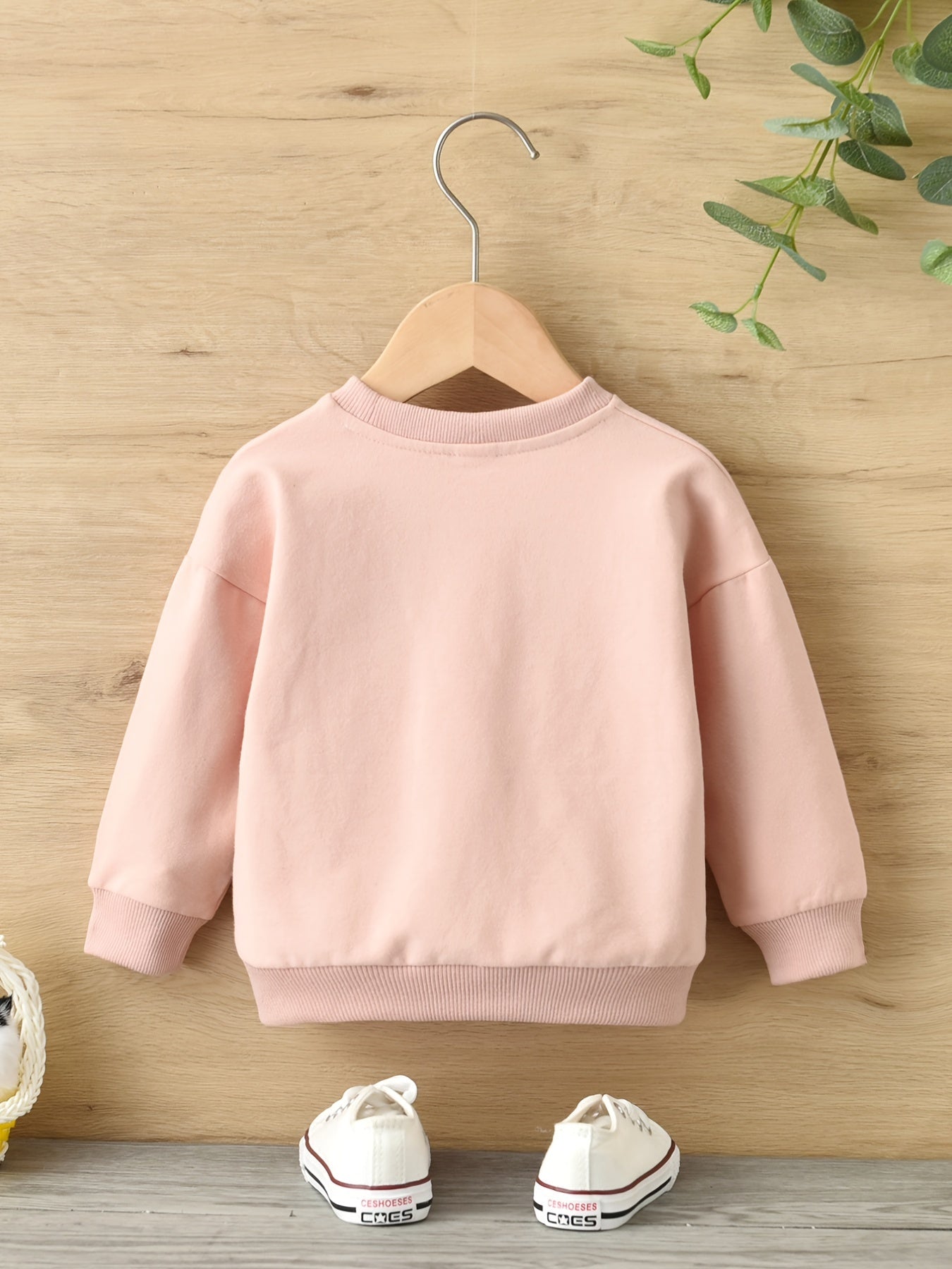 Girls Hedgehog Print Pullover Sweatshirt Crew Neck Top