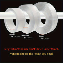 1pc 3 Styles Fixing Tape Transparent Easy To Use Strong Viscosity