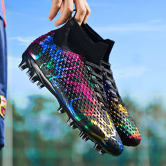 Kid's High Top Non Slip Football Cleat with Spikes