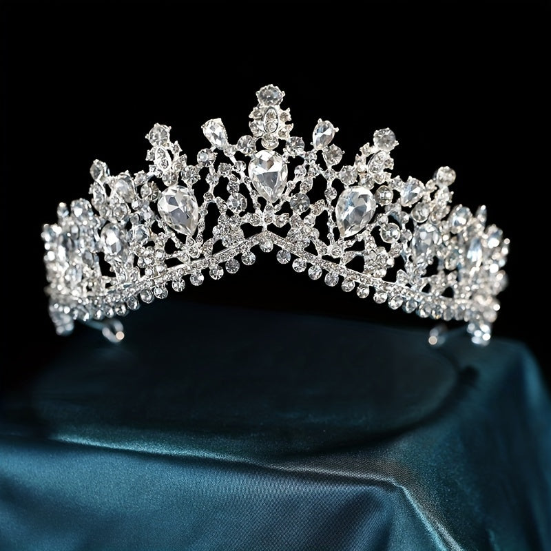 Bridal Rhinestone Crystal Crown Head Jewelry Wedding Alloy Headband