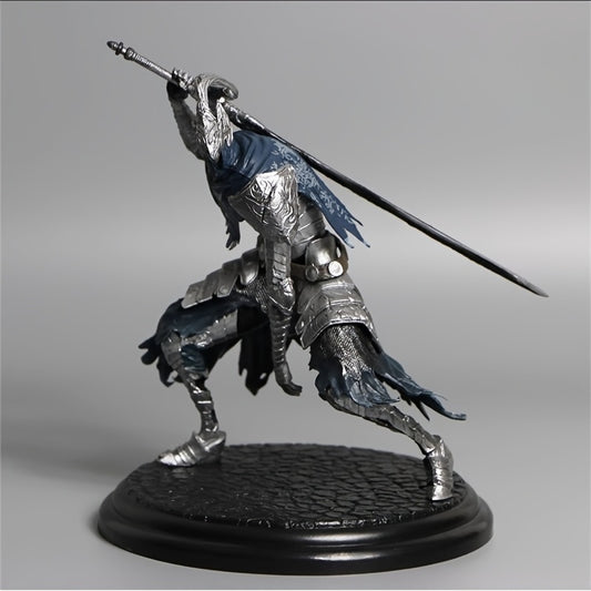 High PVC Figure Collectible Statue with Armor & Sword for Desktop Display