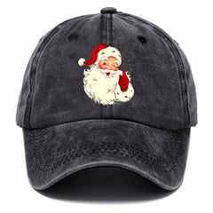 Washed Cotton Baseball Cap Santa Clause Sun Hat Trucker Hat
