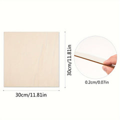 10x10x1 Inches 3mm Basswood Plywood for Crafts