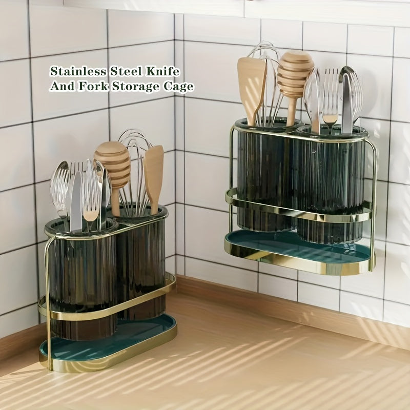 Chopstick Holder Punching Large Capacity Cutlery Storage Organizer