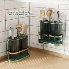 Chopstick Holder Punching Large Capacity Cutlery Storage Organizer