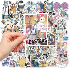 50pcs BEASTARS Cartoon Waterproof Graffiti Stickers DIY Materials
