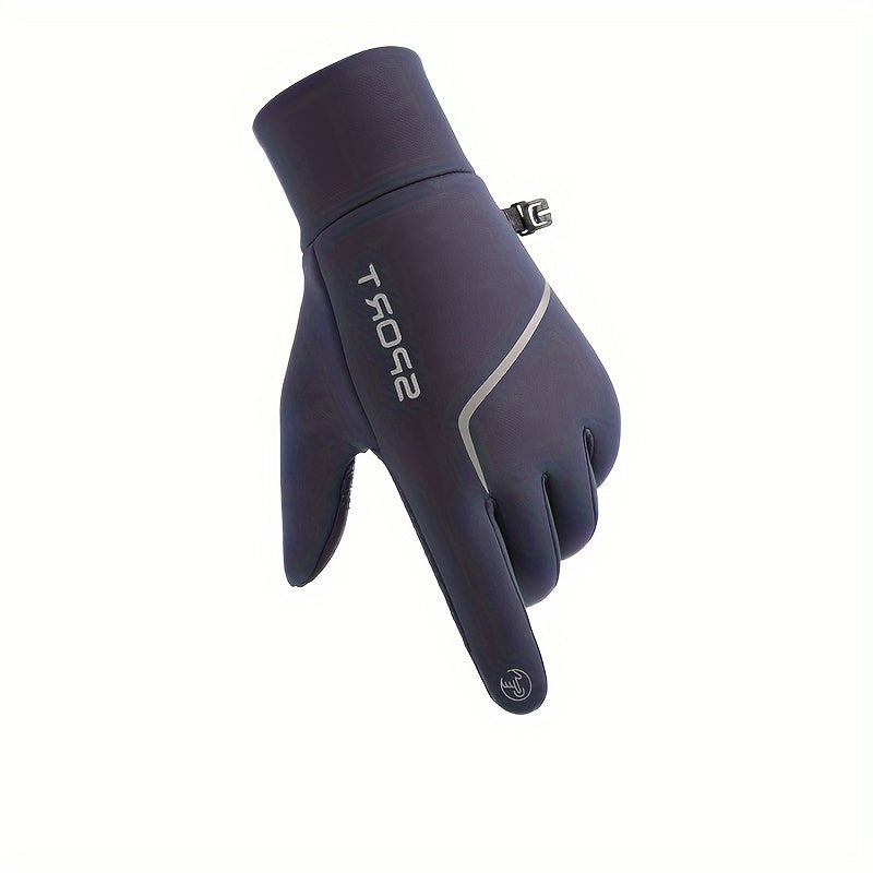 Reflective Waterproof Skiing Gloves Non Slip Touch Screen Gloves