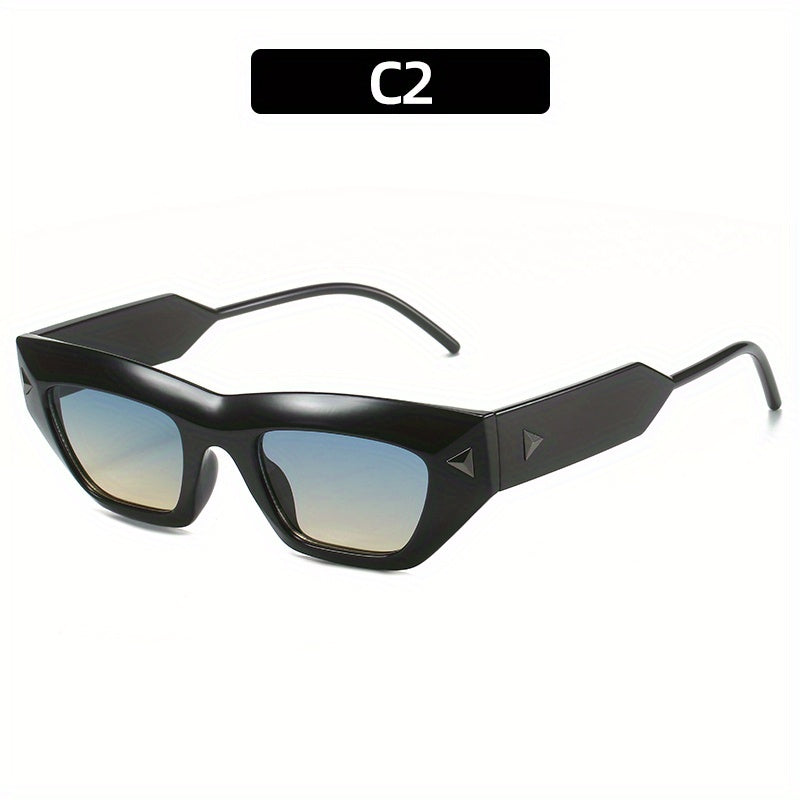 Men's Cat Eye Rivet Sunglasses
