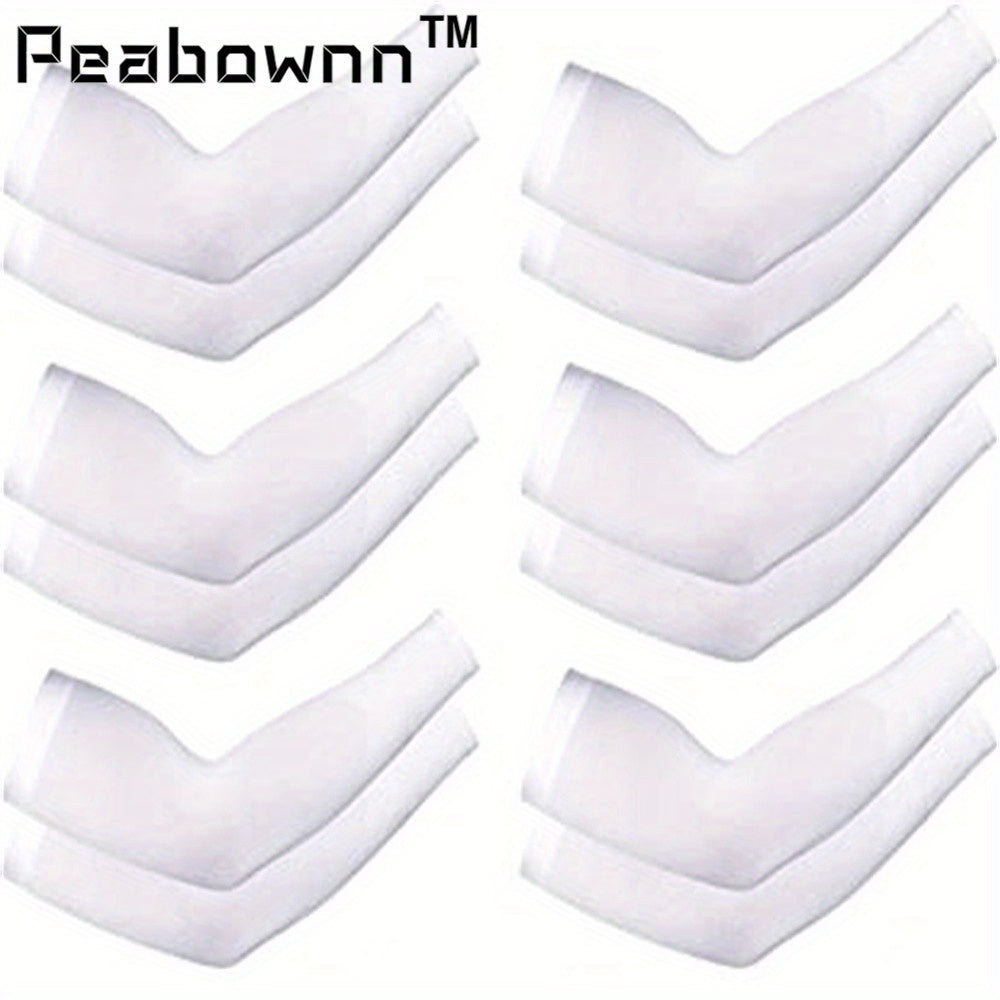 Cooling Arm Sleeves with UV Protection and Thumb Hole for Men Women and Youth