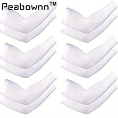 Cooling Arm Sleeves with UV Protection and Thumb Hole for Men Women and Youth