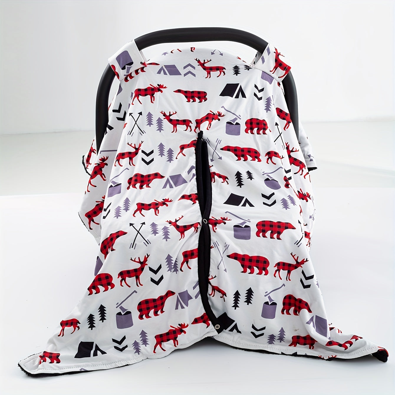 Elk Print Car Seat Sunshade Cover Canopy