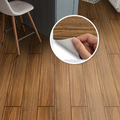 Wood Grain Waterproof Floor Stickers Non-slip Tile Stickers
