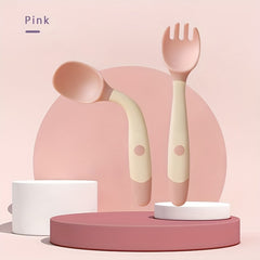 Silicone Feeding Spoon for Babies Bendable Soft Tip Training Spoon