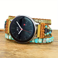 Bohemia 3-Layer Loose Watch Strap for 20mm Connector - Golden Wire