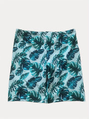 Men's Tie Dye Tropical Leaf Swim Boxers
