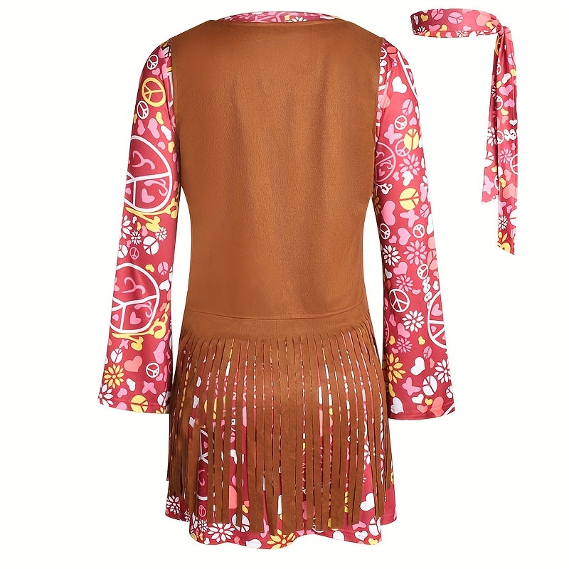70s 80s Retro Disco Costume 6pcs Set