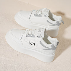 Women's Letter Graphic Lace up Skate Shoes Casual Sneakers
