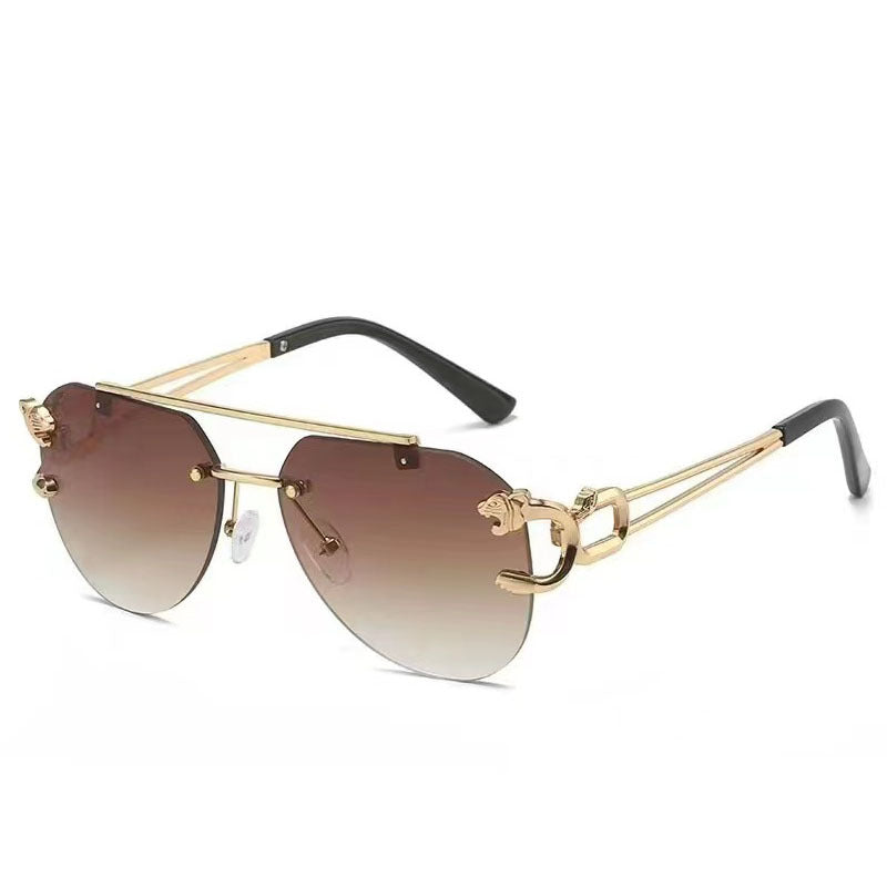 Leopard Head Sunglasses UV Protection Men Women