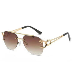 Leopard Head Sunglasses UV Protection Men Women