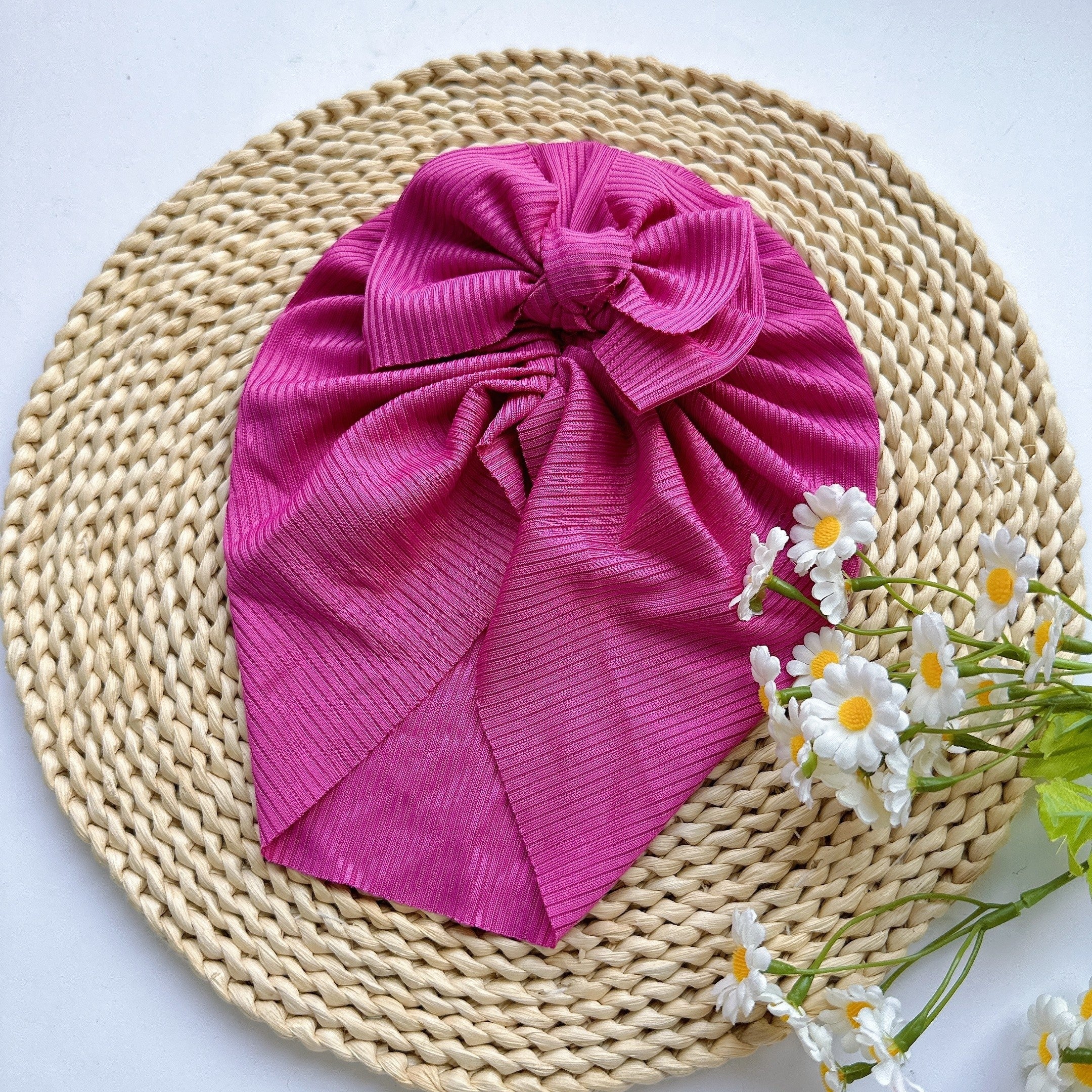 Baby Spring Summer Thin Headband Soft Bow Hat