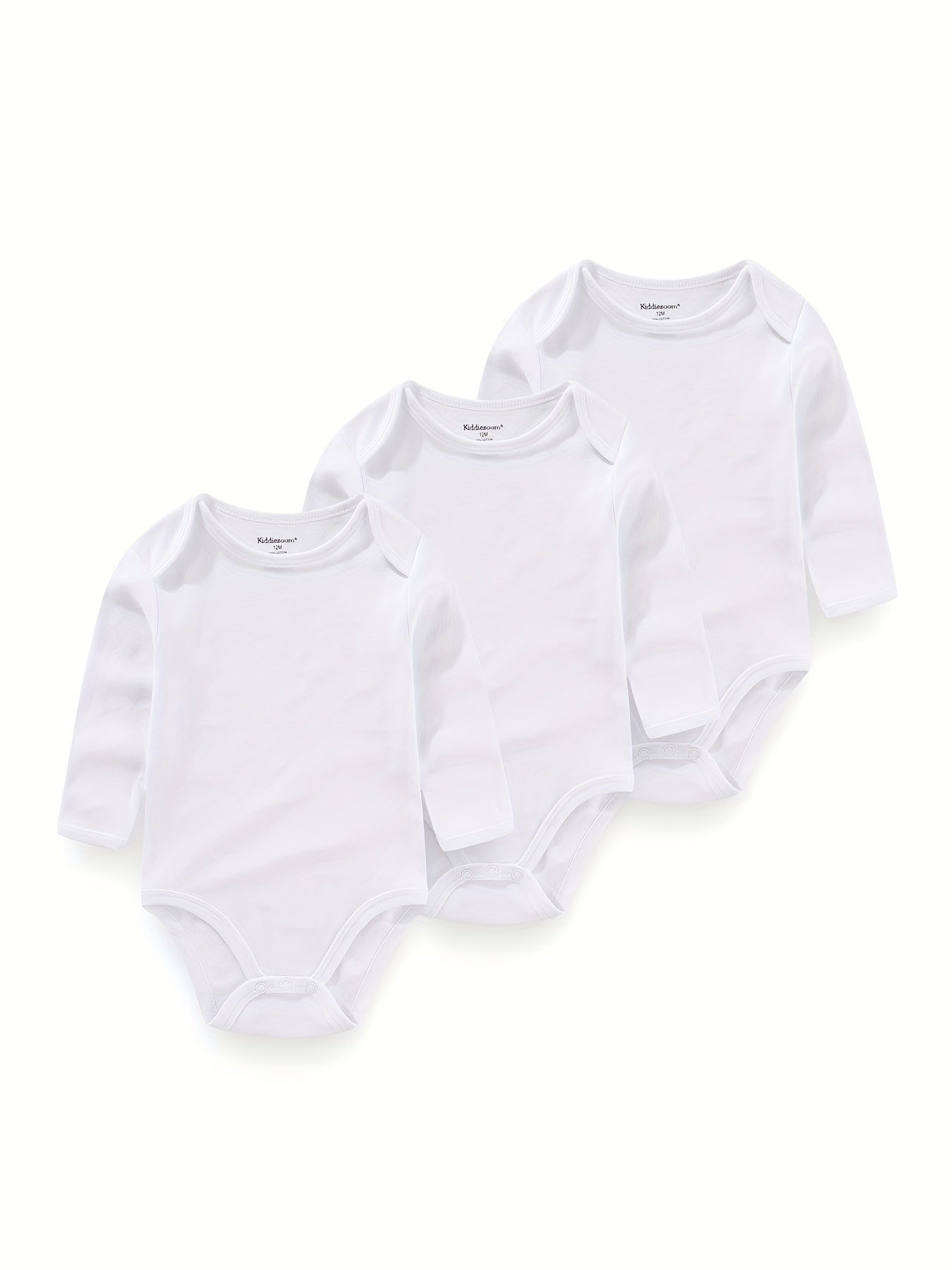 3Pcs Spring Autumn Unisex Long Sleeve Baby Bodysuits