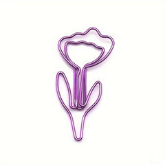 20pcs Flower Shaped Paper Clips for School Office Co worker
