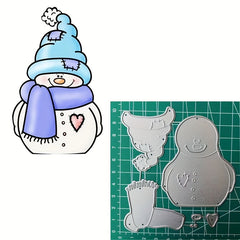 1pc Snowman Cutting Dies Metal Embossing Stencils Scrapbooking DIY Supplies