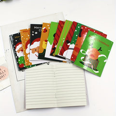 10pcs Christmas Small Book Gift Pocket Notepad Family Friends