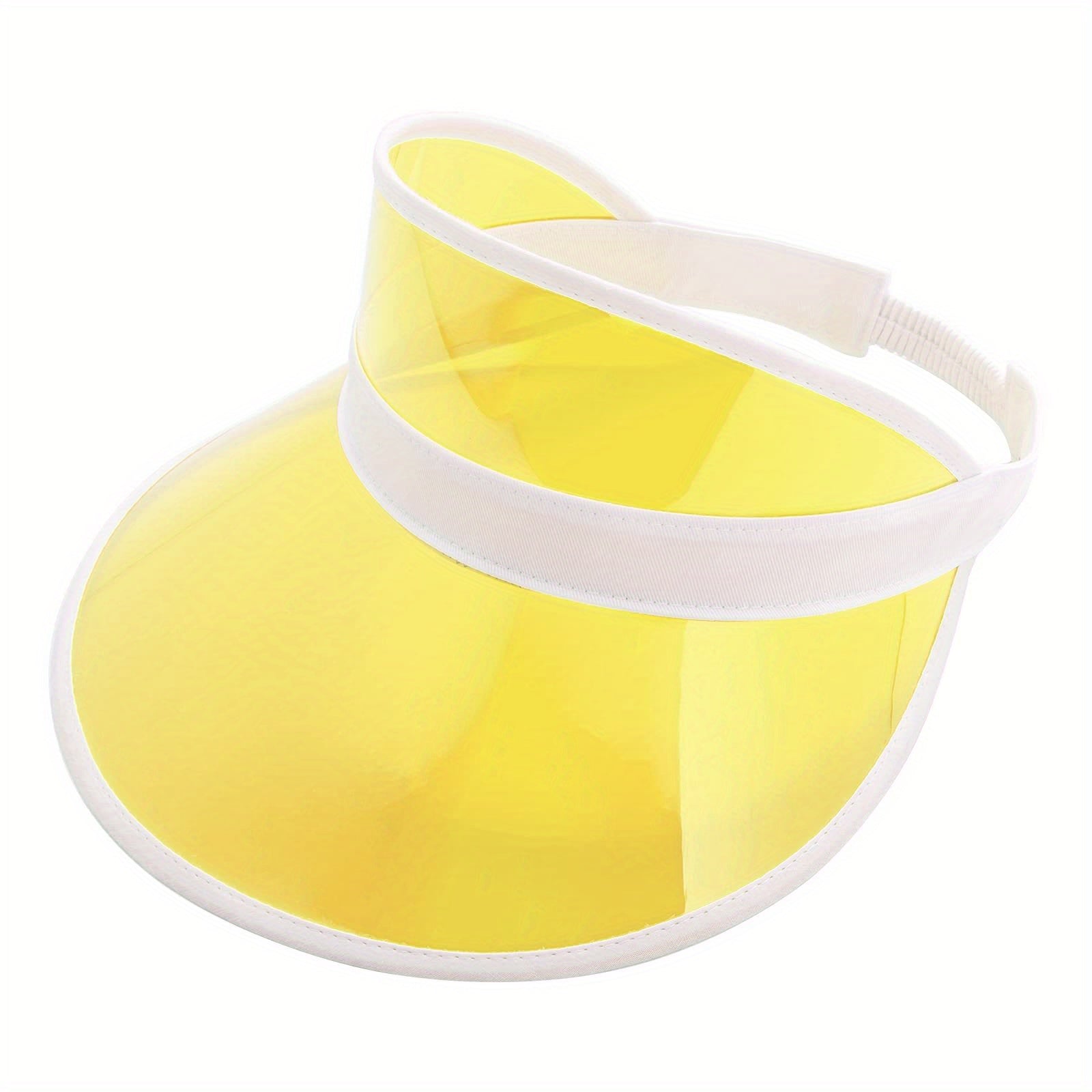 Clear Sun Visor Hat for Kids Lightweight Portable PVC Visor Cap