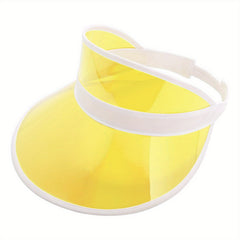 Clear Sun Visor Hat for Kids Lightweight Portable PVC Visor Cap