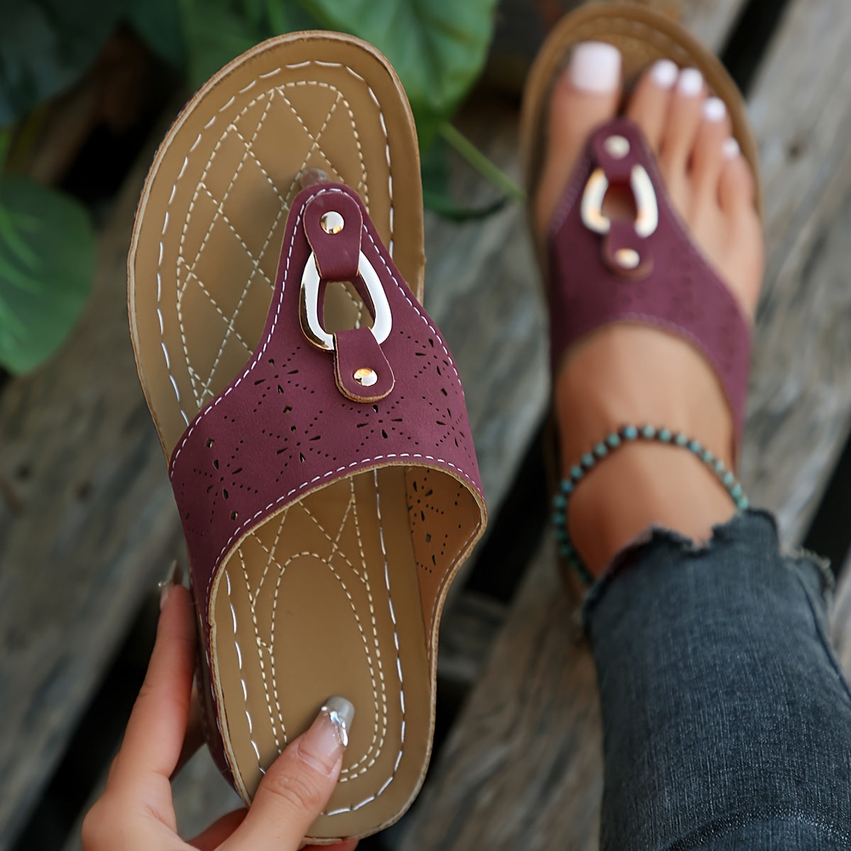 Women's Soft Sole Anti Skid Slippers Flip Flops Sandals