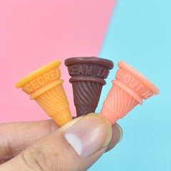 3pcs DIY Ice Cream Cone Accessoires for Crafts Making