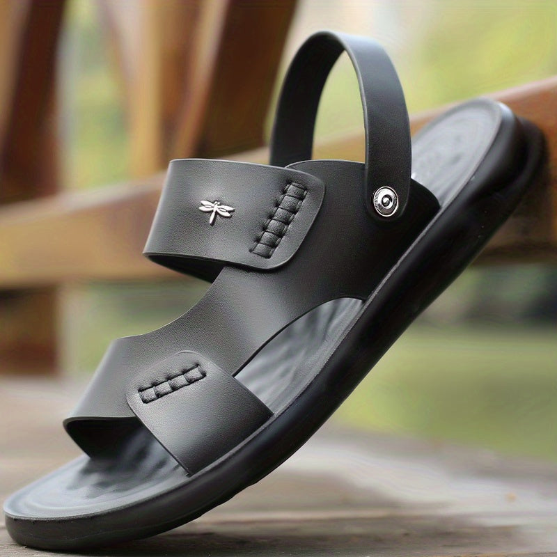Men's Lightweight Open Toe Slip On Sandals Anti Skid Summer Beach Shoes