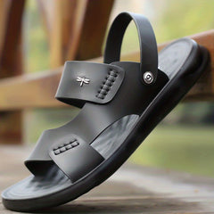 Men's Lightweight Open Toe Slip On Sandals Anti Skid Summer Beach Shoes