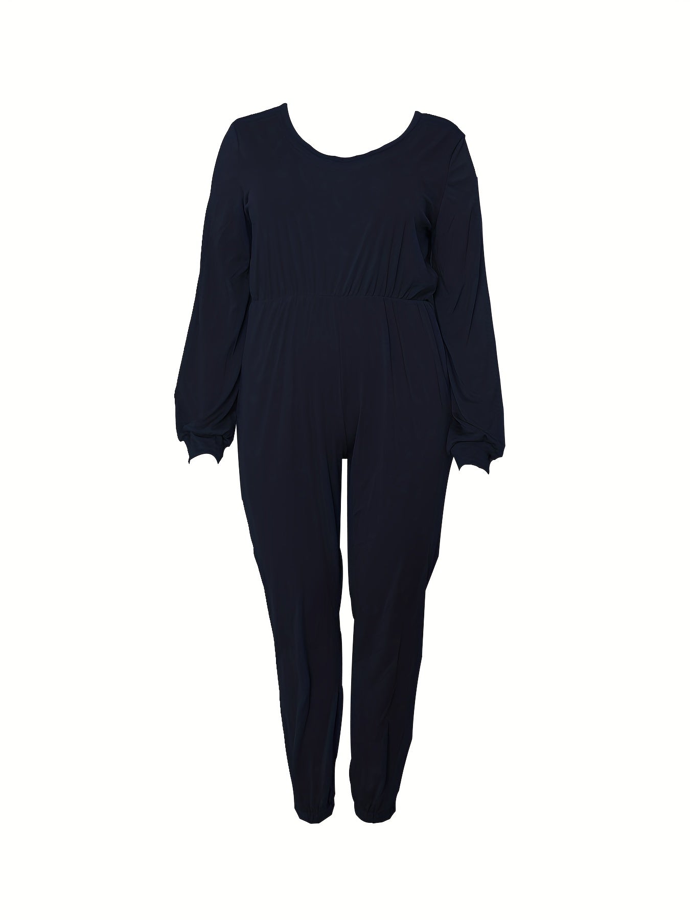 Women's Plus Sexy Long Sleeve Jumpsuit