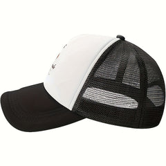 Letter Print Trucker Hat Mesh Baseball Cap Lightweight Dad Hats