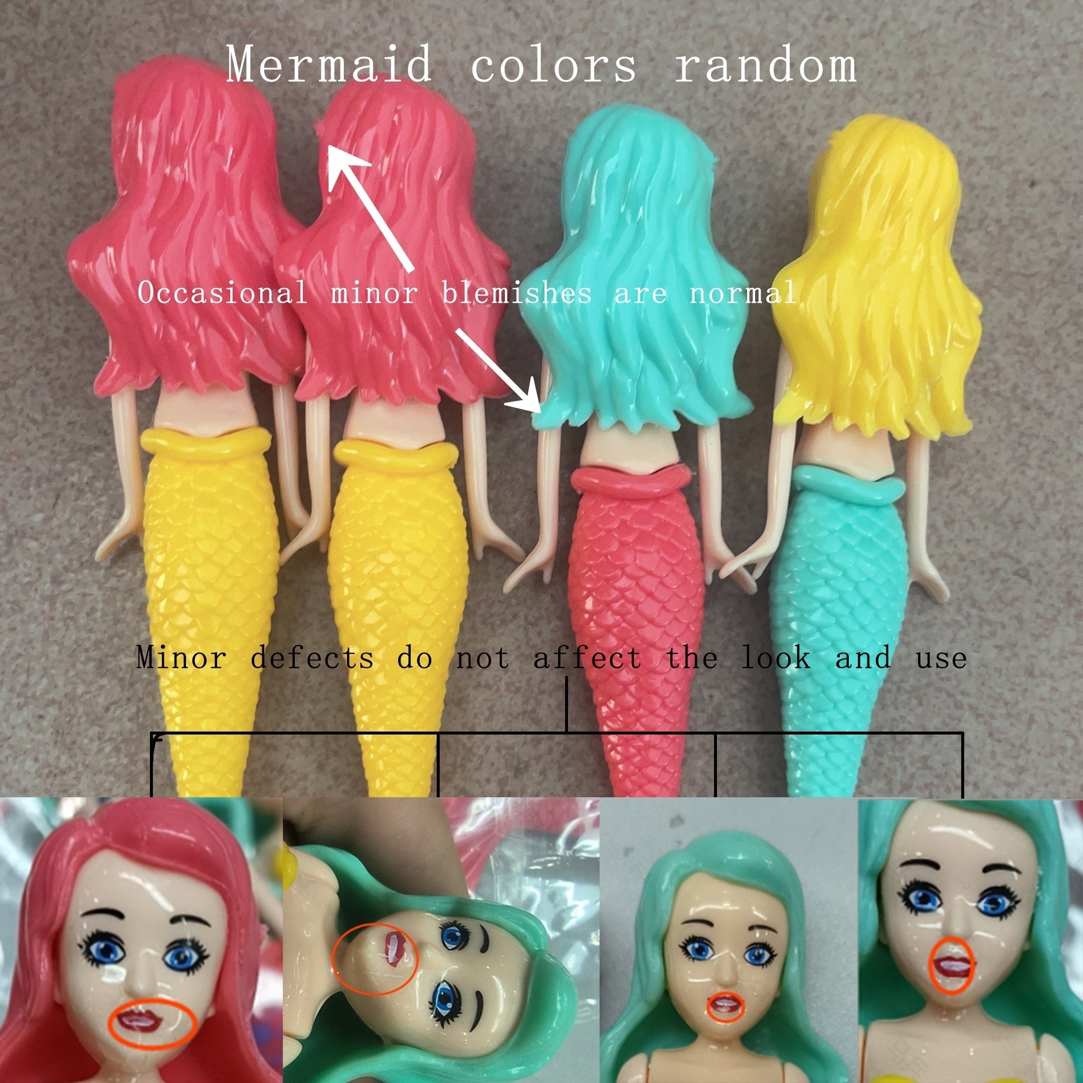 4pcs Mermaid Water Pool Toy Diving Set