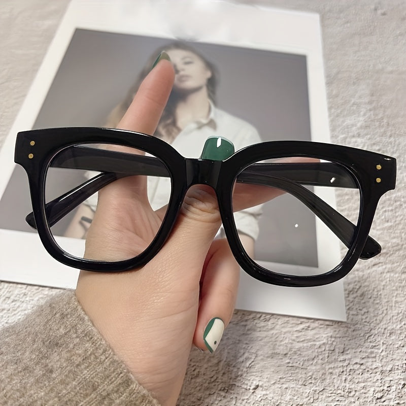 Light Blocking Square Glasses Women Men Reading Computer Gaming
