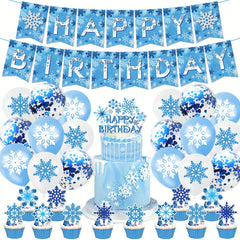 Snowflake Theme Party Decoration Set