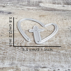 Metal Stencil Heart Love Word Die Cuts DIY Scrapbooking