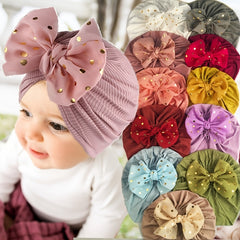 Baby Cap Breathable Bow Hair Ornament Cap