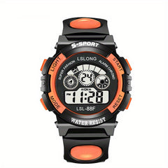 Luminous Round Electronic Student Wrist Watch Digital Watch For Boys