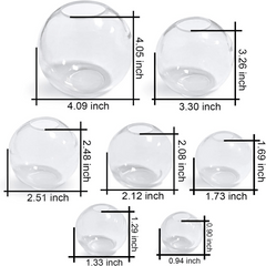 10 Clear Silicone Sphere Molds for Resin Casting - 3D Seamless Large Round