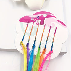 6 Colors Mini Clip Kids Hair Bands Girl Hair Accessories